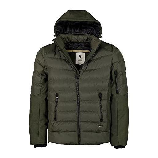 Garcia gj210904_men's outdoor jacket giacca, green melee, xxl uomo