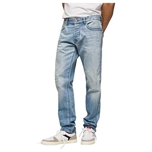 Pepe Jeans stanley selvedge, jeans uomo, blu (denim), 30w / 32l