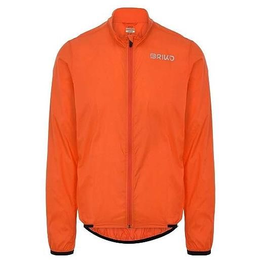 Briko packable jacket, orange flame, xxxl unisex-adulto