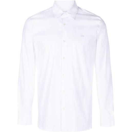Lacoste camicia con applicazione - bianco