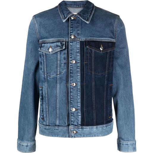 Zadig&Voltaire giacca denim con design color-block - blu