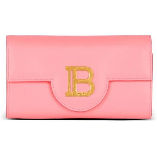 Balmain portafoglio b-buzz con catena - rosa