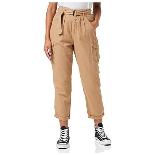 Mustang belted cargo pants jeans, tannin 3142, 29w x 32l donna