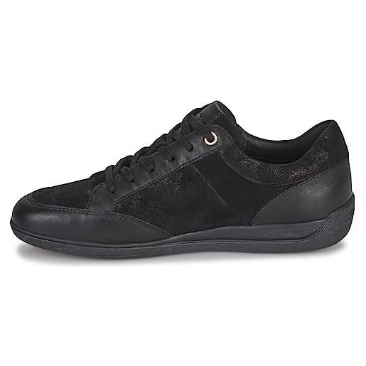 Geox d myria c, scarpe da ginnastica donna, nero, 41 eu