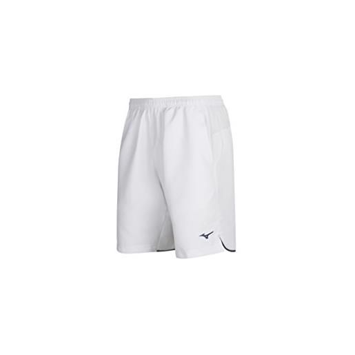 Mizuno hex rect short pantaloncini, bianco/navy, s uomo