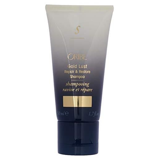 Oribe, shampoo gold lust repair & restore da 50 ml, dimensione da viaggio (etichetta in lingua italiana non garantita)