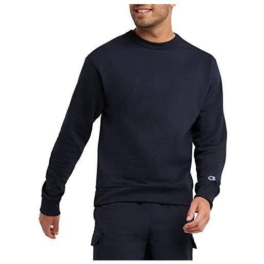 Champion men's powerblend fleece pullover sweatshirt, navy, 3xl