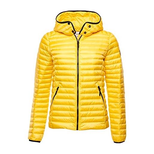 Superdry core down padded jacket a4, imbottito donna, giallo (nautic yellow), medium