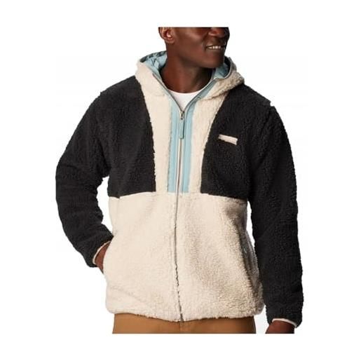 Columbia backbowl sherpa hoodie maglia di tuta, nero, s uomo
