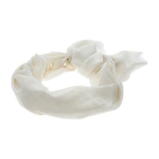 Guess tiberia scarf white, bianco, taglia unica