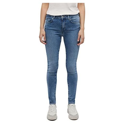 Mustang style shelby skinny jeans, blu medio 422, 30w x 32l donna