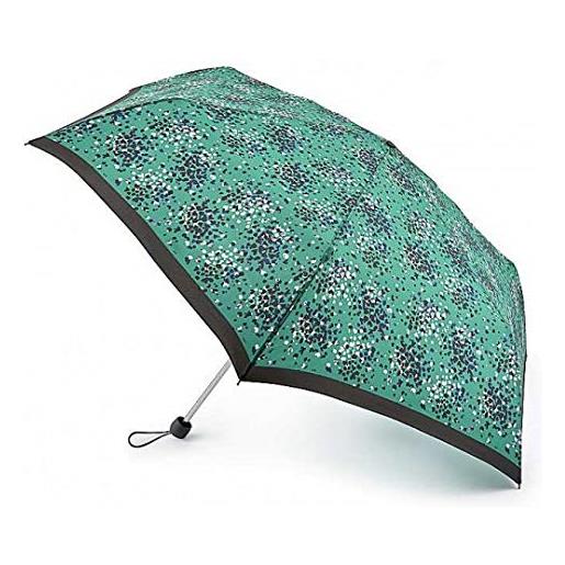 Fulton ombrello superslim con 2 cuori smeraldi extra stampa, verde, superslim 2 extra