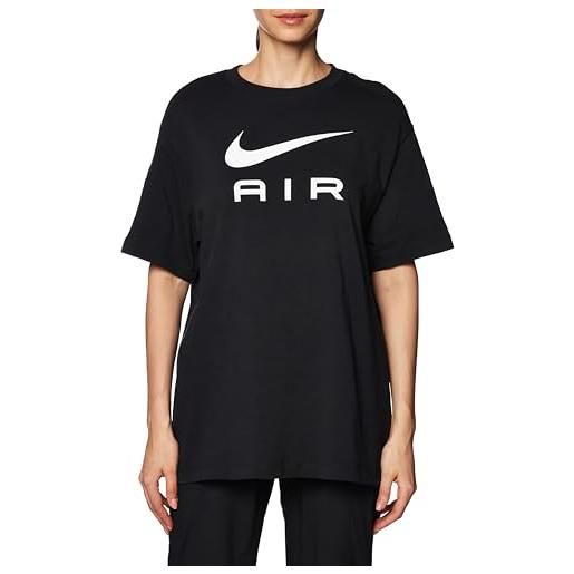 Nike w nsw tee air bf t-shirt, nero, xs donna