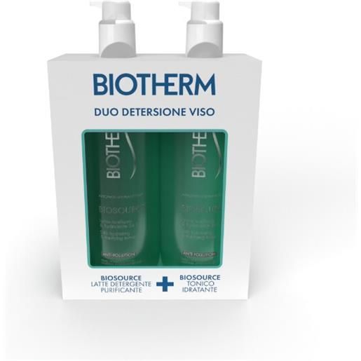 Biotherm cofanetto regalo duo detergente + tonico biosource 400+400mlml