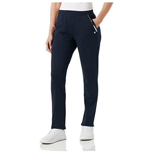 Champion legacy easywear 2.0 high waist slim pantaloni da tuta, blu marino, xxl donna