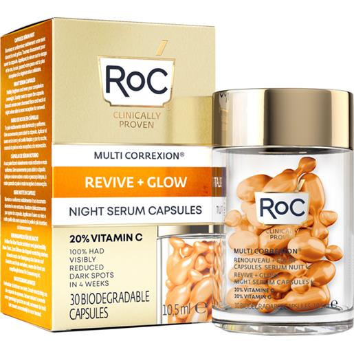 ROC OPCO LLC roc multi correxion revive + glow siero viso notte capsule