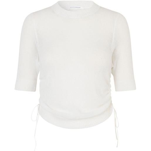 Cecilie Bahnsen maglione videl con coulisse - bianco