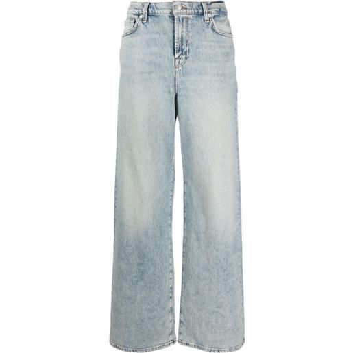 7 For All Mankind jeans dritti scout a vita alta - blu
