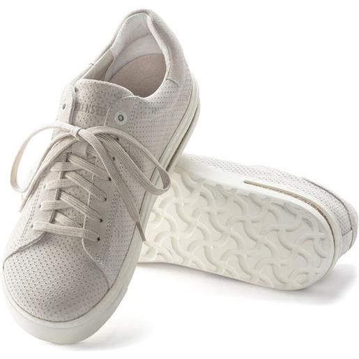 Birkenstock sneaker bend low in pelle scamosciata goffrata antique white uomo calz. Normale