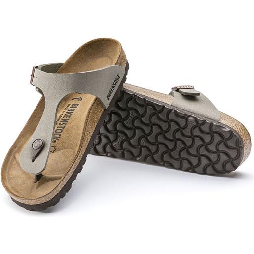 Birkenstock sandali infradito gizeh birko-flor nubuck stone donna calz. Normale