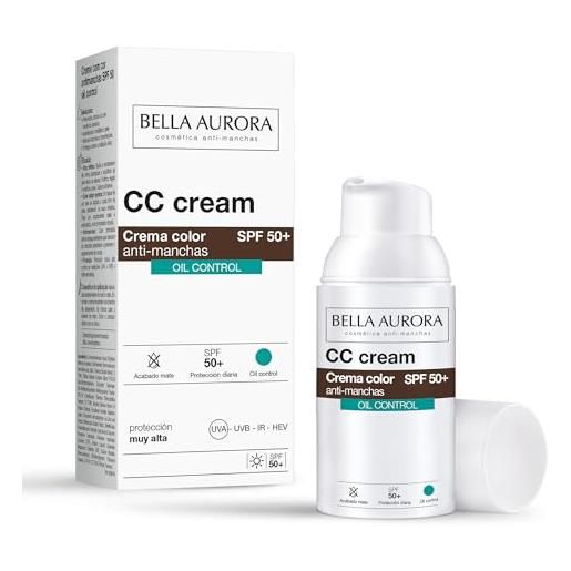 BELLA AURORA cc cream anti-manchas oil free spf50 30 ml