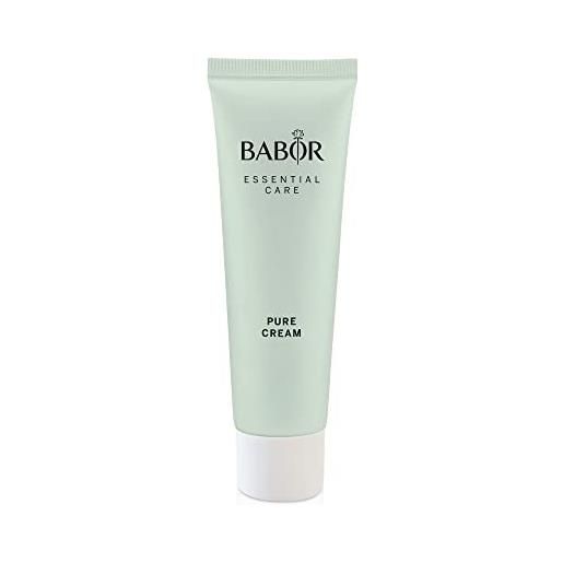 BABOR essential care pure cream, crema leggera anti brufoli per la pelle impura, con principi attivi naturali, formula vegana, 50 ml