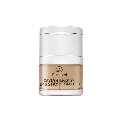 Dermacol caviar long stay make-up & corrector fondotinta a lunga tenuta con estratti di caviale e correttore 2 fair 30 ml