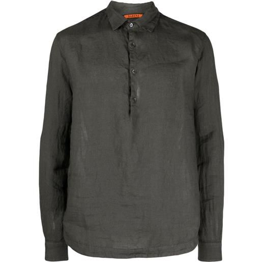 Barena camicia pavan con colletto classico - grigio