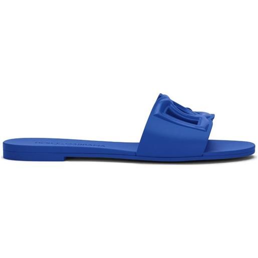 Dolce & Gabbana sandali slides a punta aperta - blu