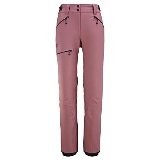 Millet - monashee pant w - pantaloni da sci da donna - impermeabili e traspiranti - sci, sci alpino - rosa