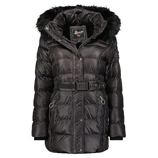 Geographical Norway aimeraude lady - giacca donna imbottita calda autunno-invernale - cappotto caldo - giacche antivento a maniche lunghe e tasche - abito ideale (talpa xl)