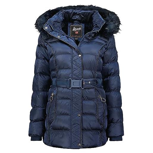 Geographical Norway aimeraude lady - giacca donna imbottita calda autunno-invernale - cappotto caldo - giacche antivento a maniche lunghe e tasche - abito ideale (talpa xl)