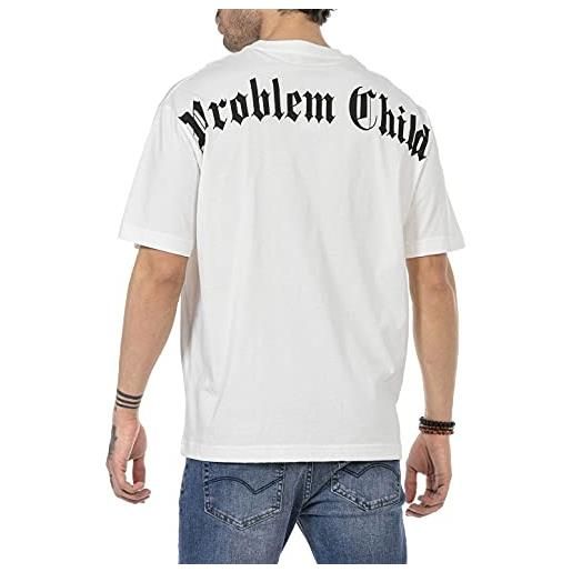 Redbridge t-shirt da uomo maglietta in cotone manica corta scollo rotondo gothic streetstyle avorio xl