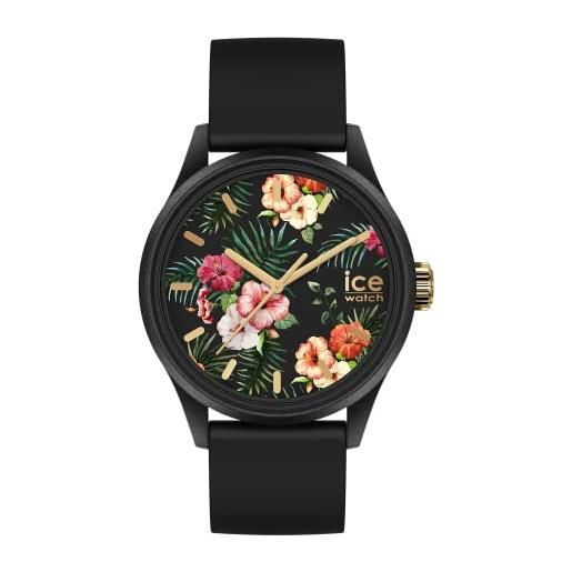 Ice-watch - ice solar power colonial - orologio nero da donna con cinturino in silicone - 020597 (medium)