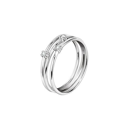 Bluespirit essential anello donna in argento 925% , zirconi - p. 25r2030007