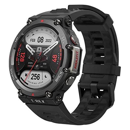 Amazfit t-rex 2 smartwatch orologio intelligente, gps, impermeabile 10 atm, 150 modalità di sportive, durata della batteria di 24 giorni, cardiofrequenzimetro, spo2