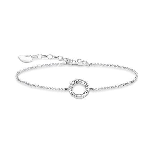 Thomas Sabo bracciale e zirconia cubica in cerchio da donna argento 925