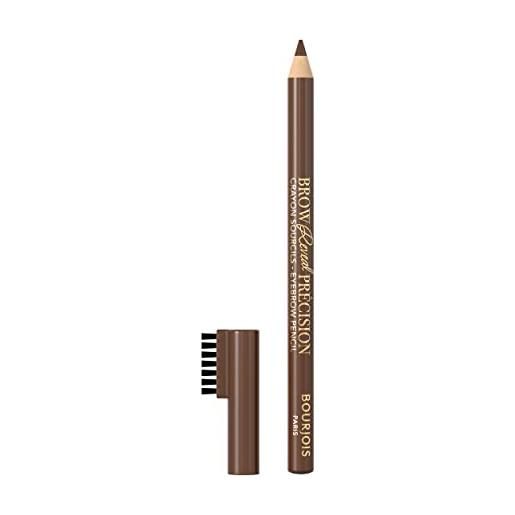 Bourjois sourcil précision matita per sopracciglia con pettinino incorporato, per sopracciglia ultra definite, 03 medium brown