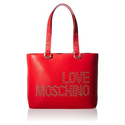 Love Moschino ss21, borsa shopper, da donna, borrsa shopping, collezione primavera estate 2021, rosso, unica