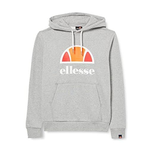 Ellesse yuffie oh hoody felpa con cappuccio, grey marl (grigio), s uomo