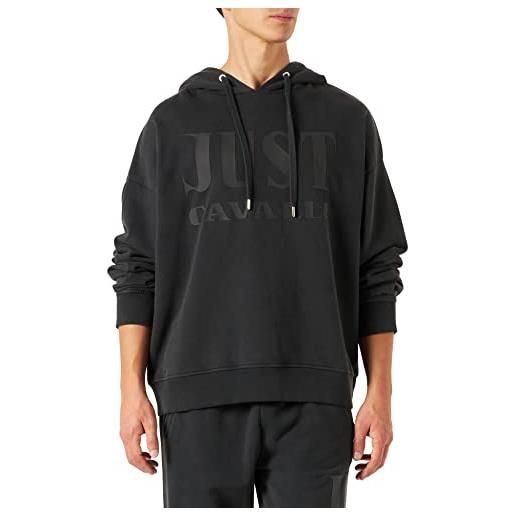 Just Cavalli uomo felpa con cappuccio, 854 dark grey, s