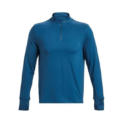 Under Armour men qualifier run 1/4 zip abbigliamento da running running tops blue - s