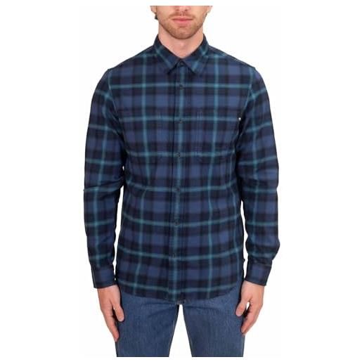 Timberland - camicia uomo in flanella di cotone scozzese - taglia m