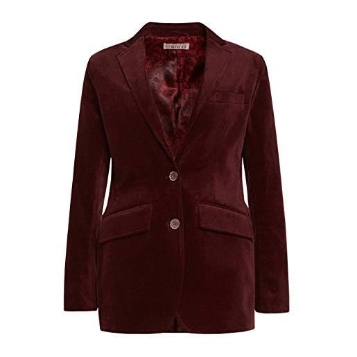 Brigitte von Boch - donna - lennon blazer - giacca da abito - di velluto - rosso bordeaux, taglia: 42