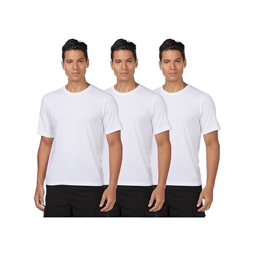 JACK & JONES jacunder tee crew neck 3 pack noos, t-shirt uomo, bianco (white), s