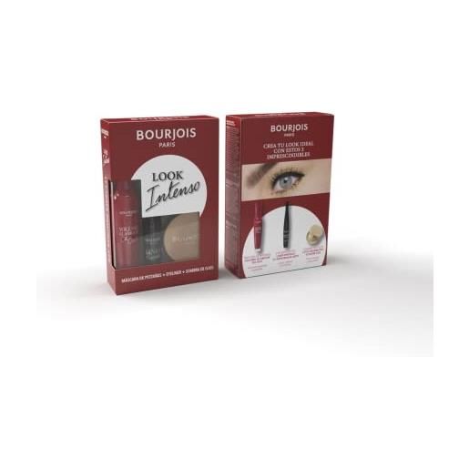 Bourjois, intense look kit, volume glamour oh oui maschera + liner pinceau 01 + ombretto little round pot 04