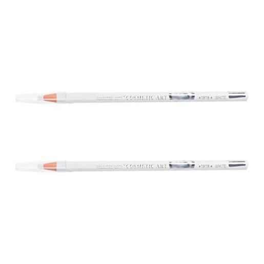 Beaupretty microblading bianco eyeliner sopracciglio matita impermeabile a proof a proof a proiatura pentola 2pcs smooth draw matita per forniture permanenti per il trucco