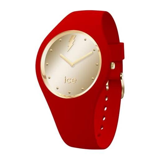 Ice-watch - ice glam rock kiss - orologio rosso da donna con cinturino in silicone - 019861 (medium)