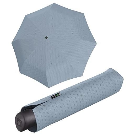 Knirps ombrello tascabile da donna sostenibile vision manual, air clouds, 97 cm