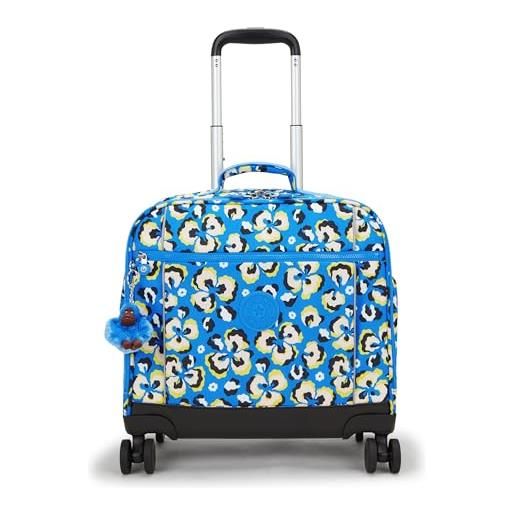 Kipling new storia bagaglio a mano, 40.5 x 20 x 45, leopard floral, blu